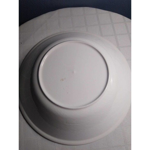 Vintage 1980s chef salad recipe serving bowl - Picture 4 of 5